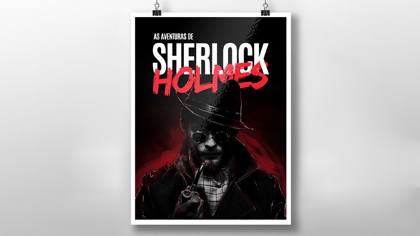 cover book editorial Sherlock Holmes editorial design  cover design Cover Art graphic design  Book Cover Design