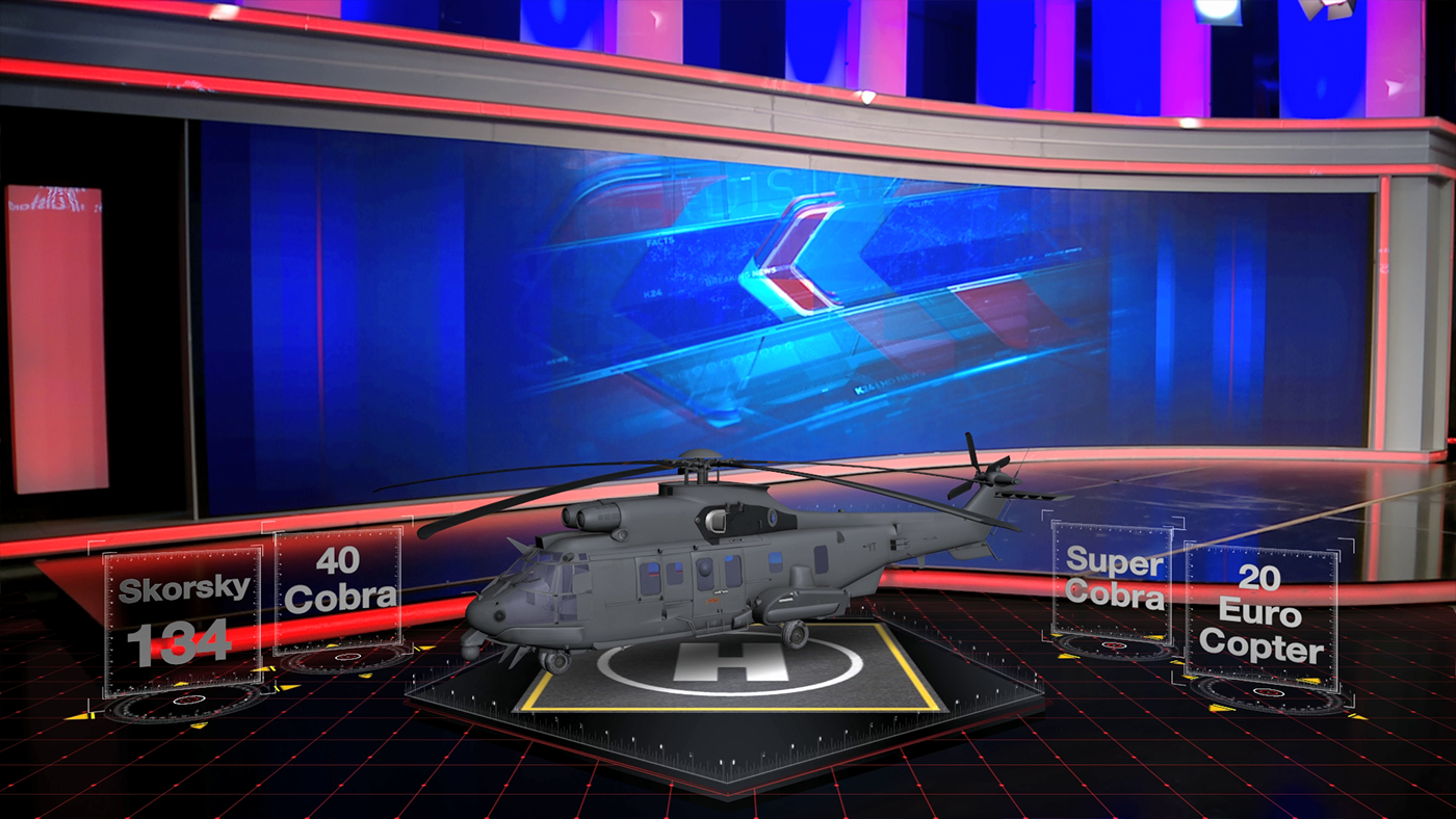 VizRt wasp3d augmented reality 3D broadcast graphic design 
