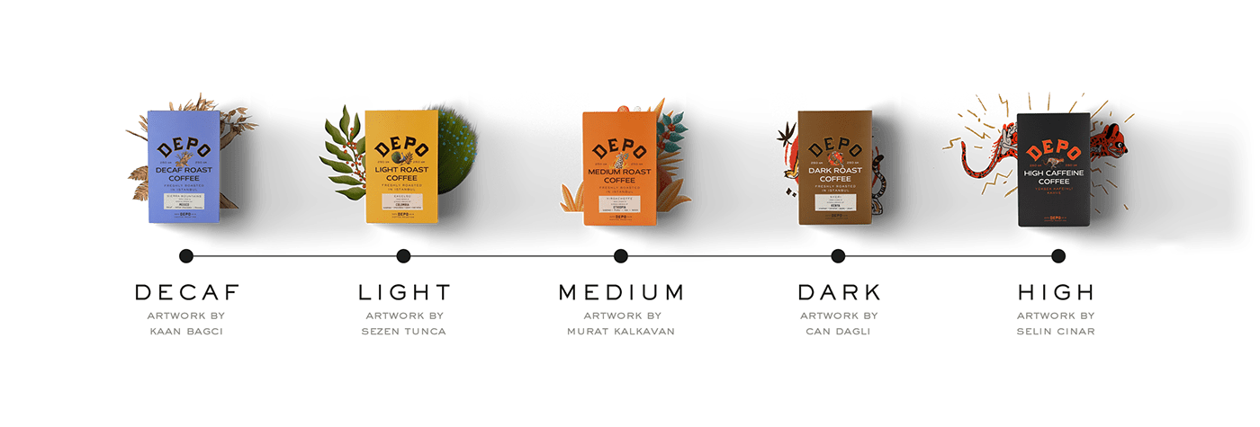 animals artist branding  Coffee Collaboration colorful ILLUSTRATION  Packaging Rebrand roast