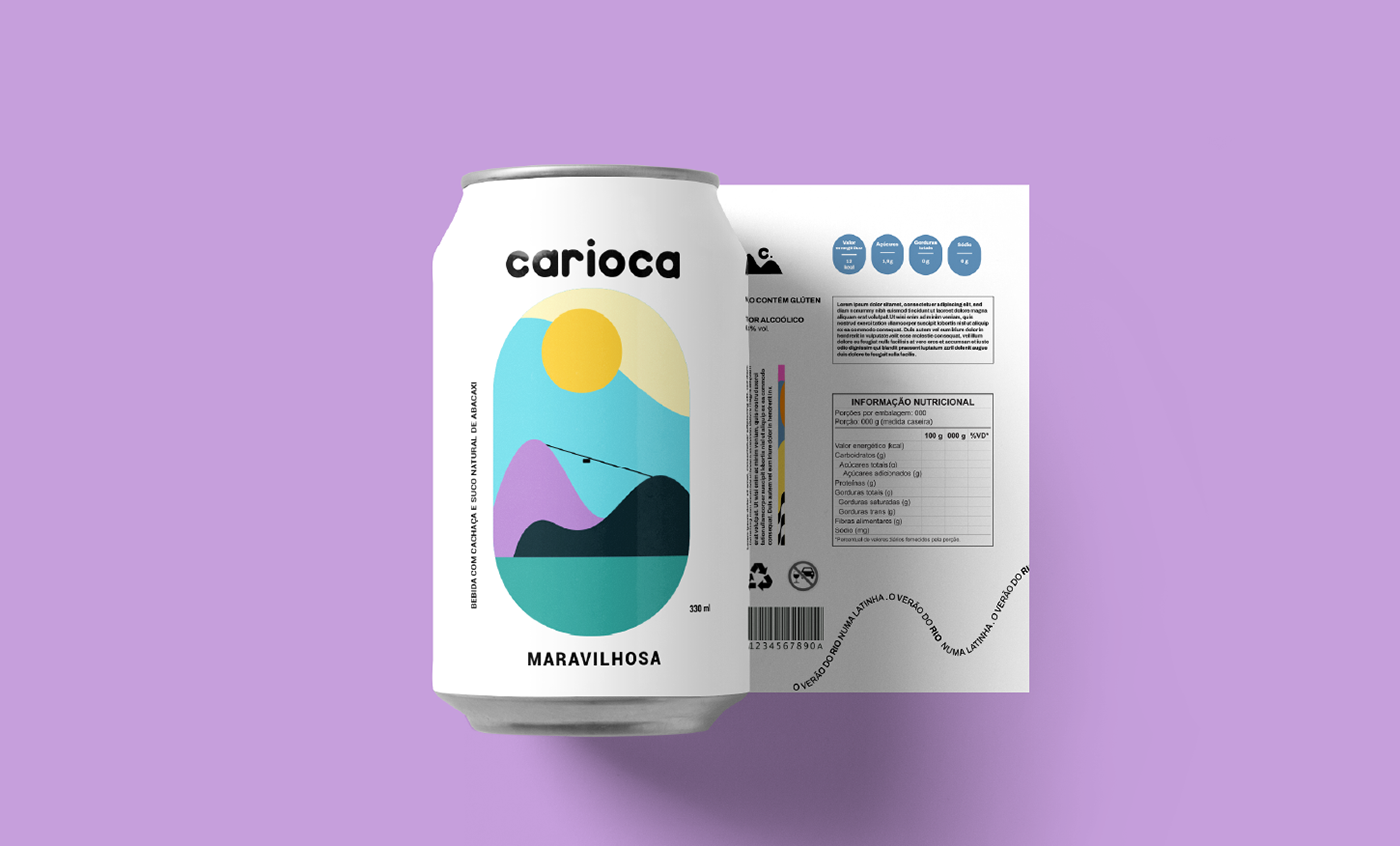 bebidas beverage carioca drinks Packaging packaging design Rio de Janeiro