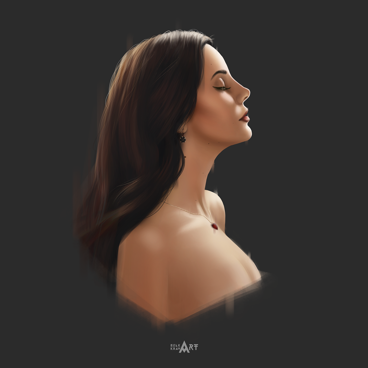 Lana Del Rey portrait art Digital Art  art portrait canvas design Character photoshop