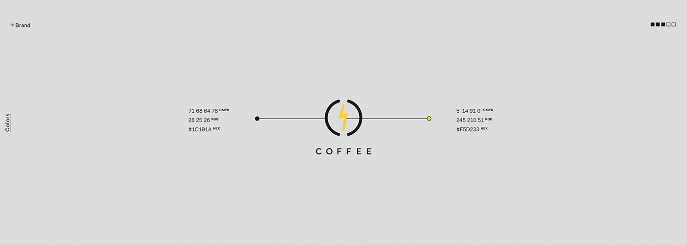 jolt branding  logo Icon design Layout Coffee shop cafe symbol