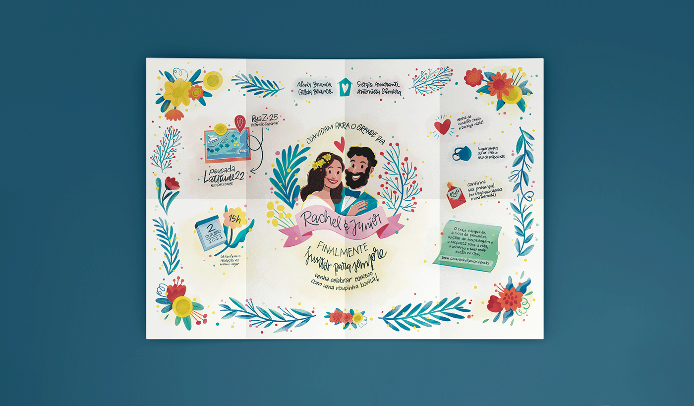 Digital Art  ILLUSTRATION  Ilustração lettering save the date wedding wedding invitation casamento convite convite de casamento