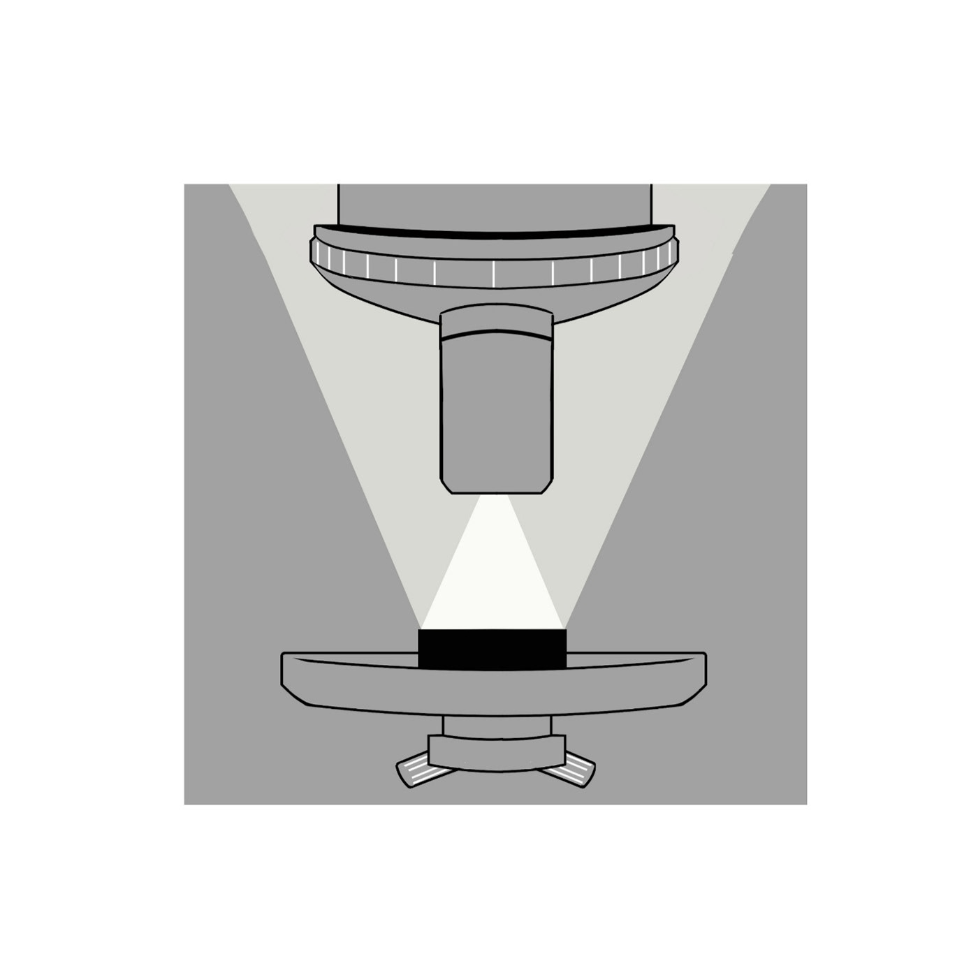 b&w biology grayscale logo Logotipo microscopio
