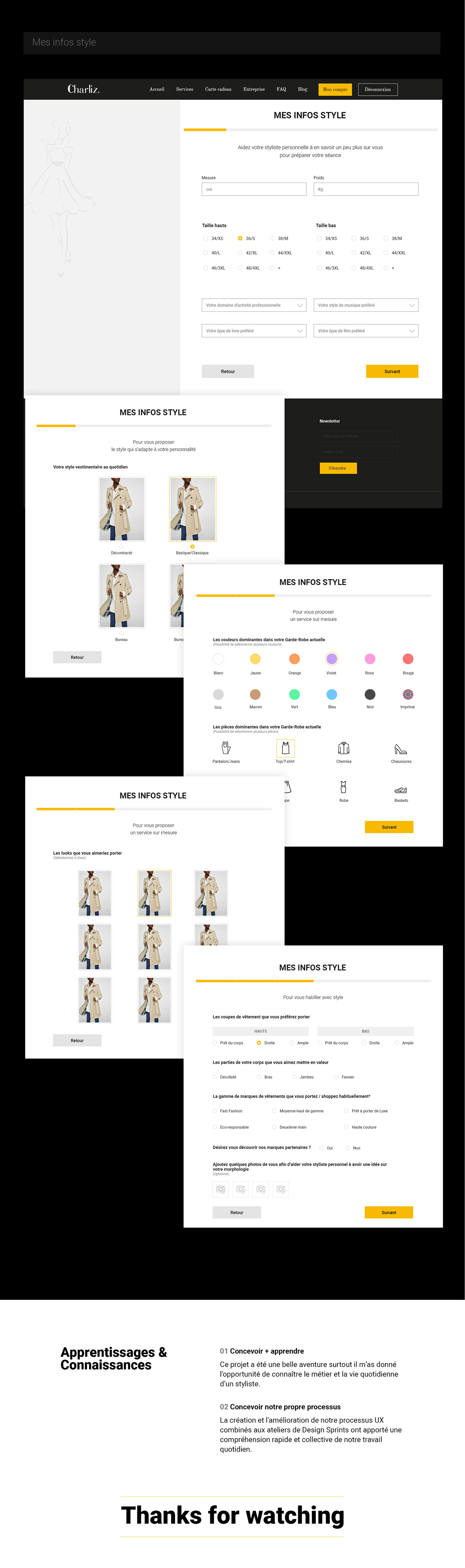 Fashion  stylist UI/UX user experience user interface UX design UX UI DESign Web Design 