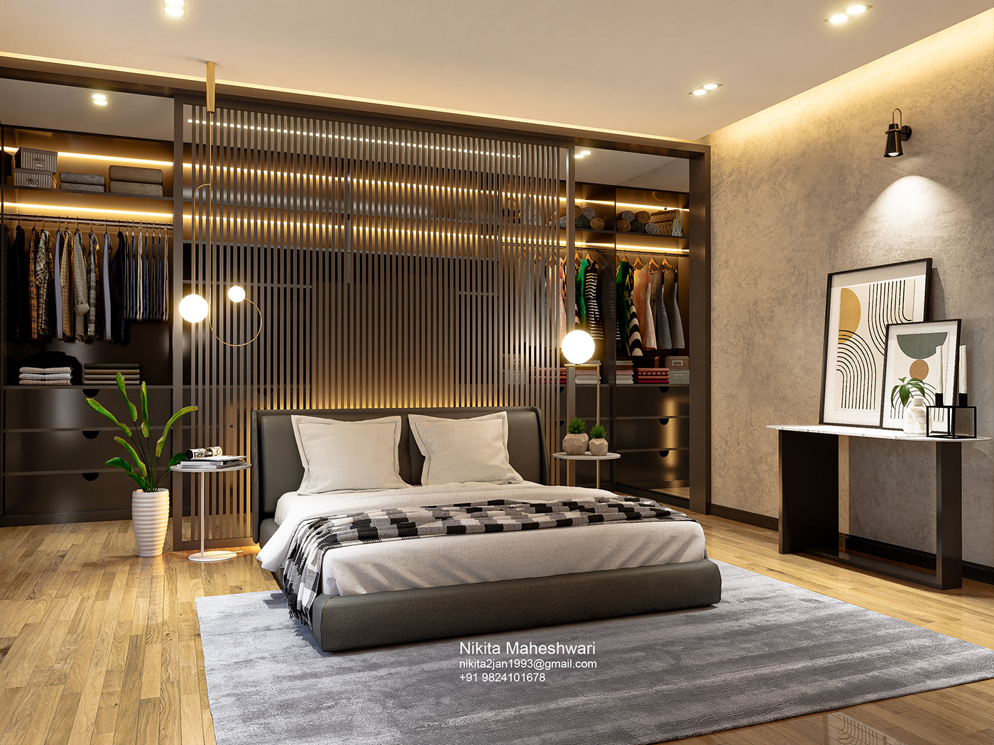 3d modeling animation  bedroom bedroom design interior design  interiordesigner modern professional SketchUP visualization
