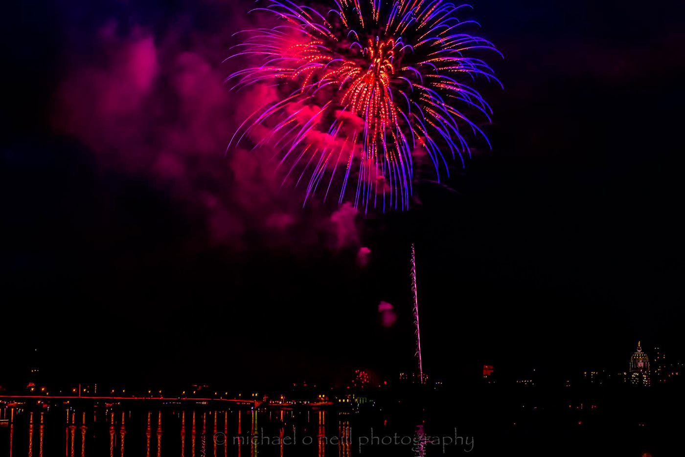 clouds fireworks Landscape light night SKY smoke