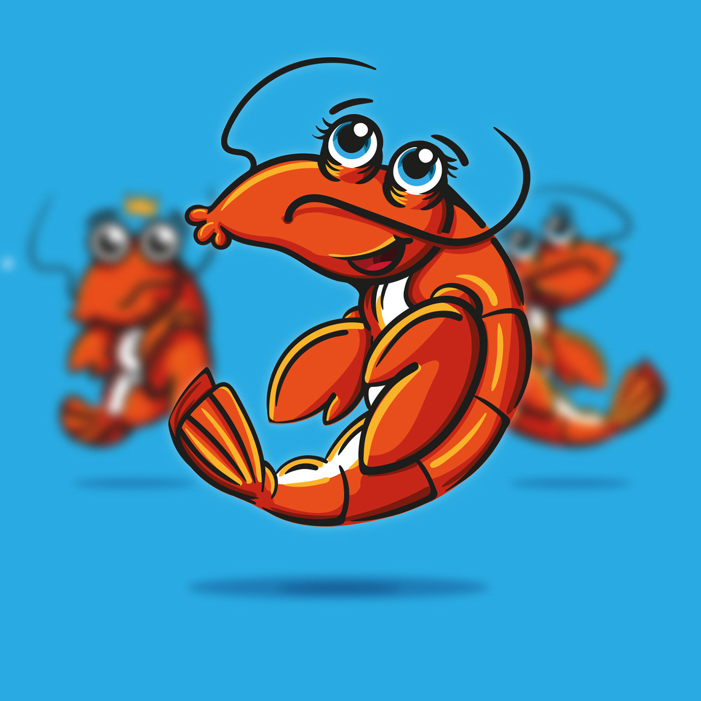 Character Character design  graphic design  ILLUSTRATION  lobster Mascot mascote Ocean Portugal seafood