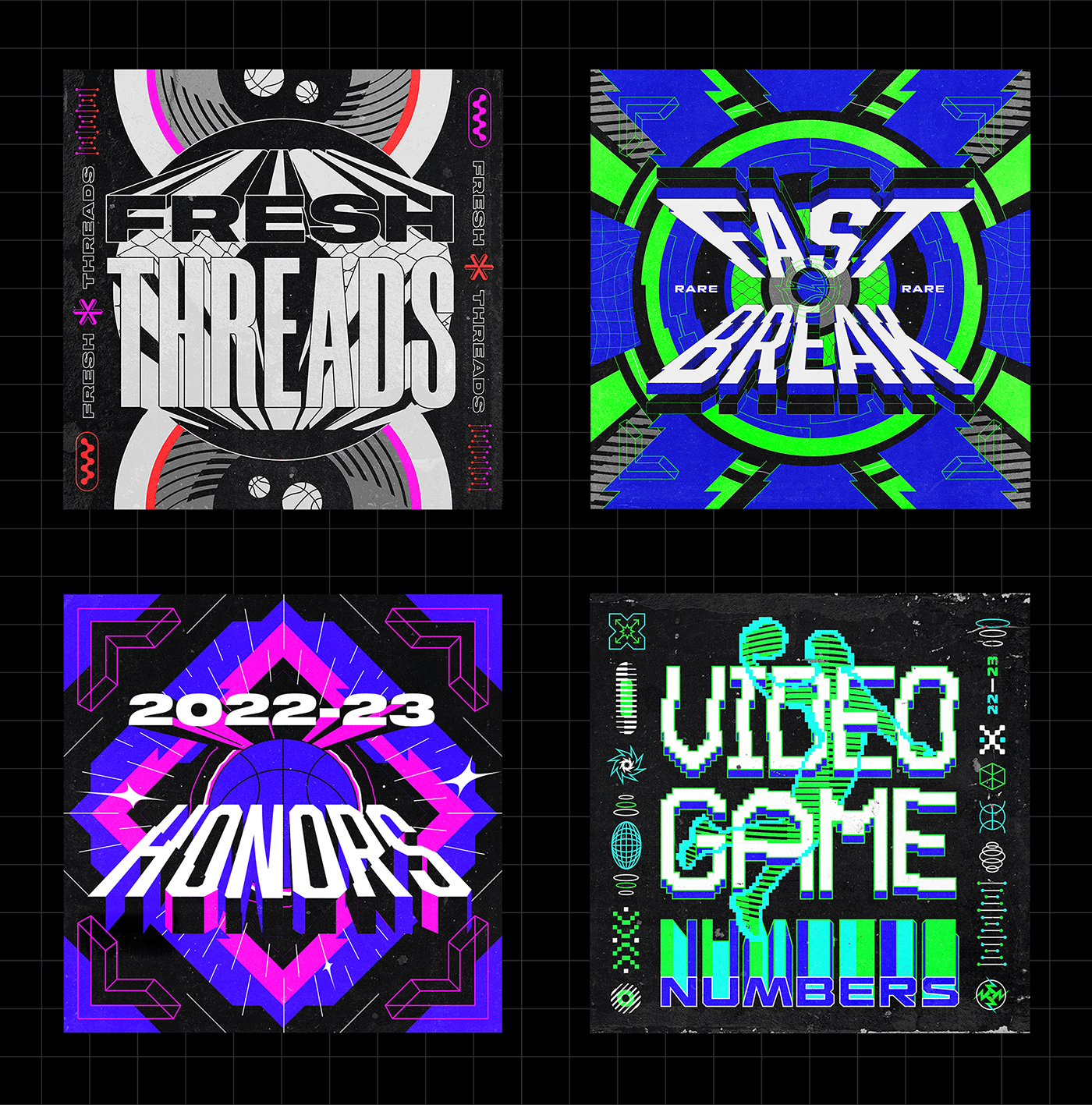 NBA typography   graphic design  Digital Art  vector ILLUSTRATION  cover Nike blockchain artwork