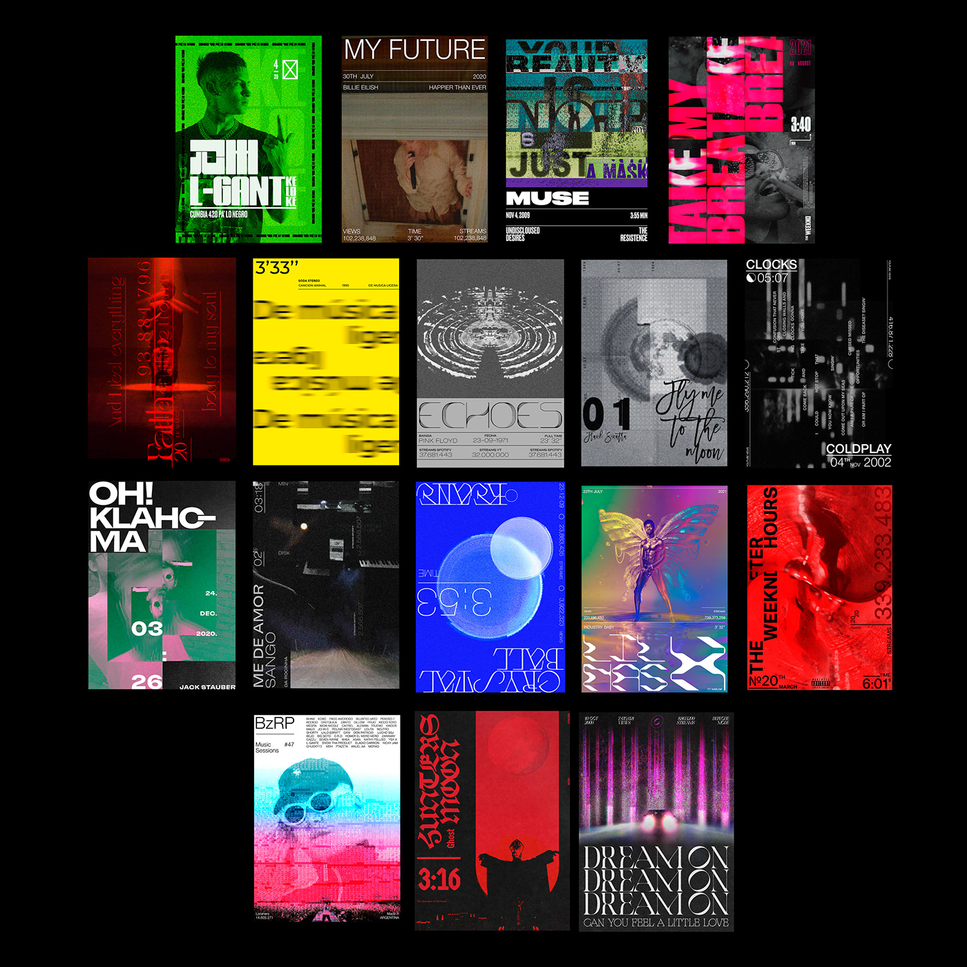 art direction  Brutalism concept identity music musica poster typography   visual visual design