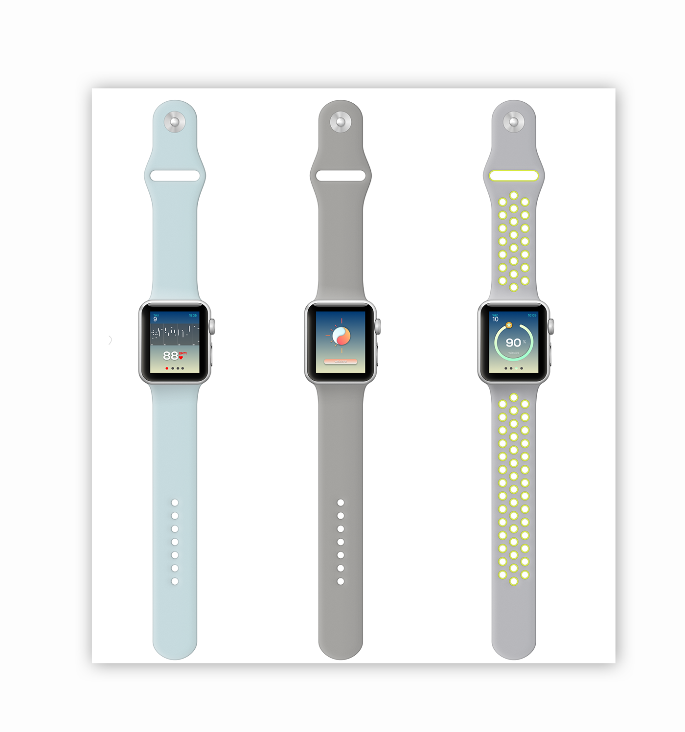 apple watch UI sketch adobe design branding  ui design