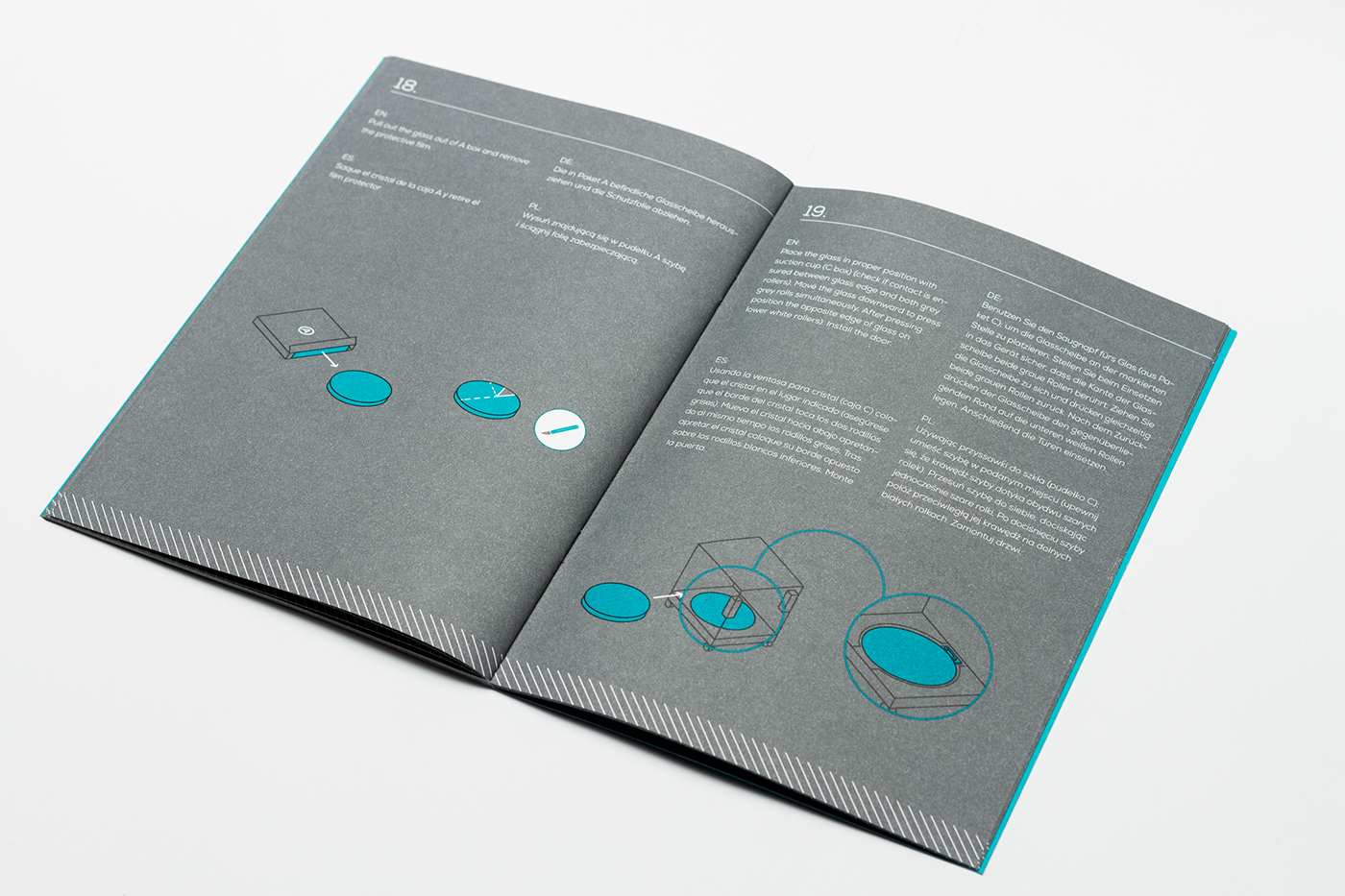 brochure infographic technical illustration icons pictograms print minimalistic linear