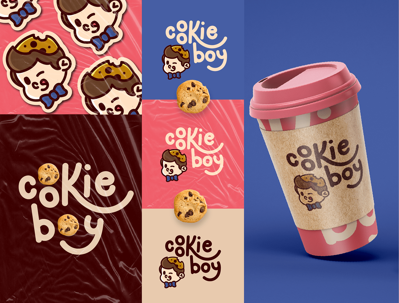 boy cookie cookies Food  logo mascote ilustration Mascot