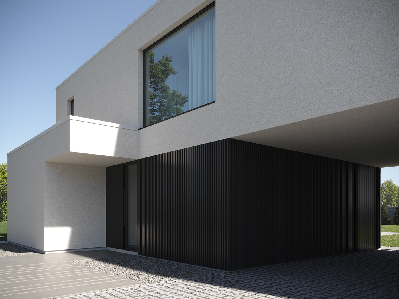 3D design exterior Sun architecture 3dmax corona Render visualization