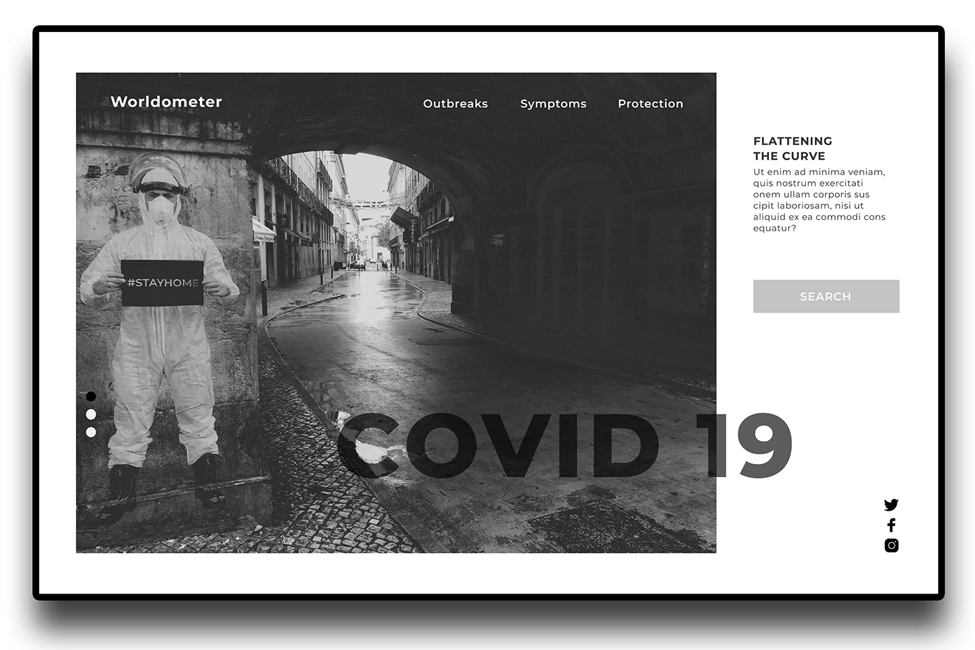 CORANAVIRUS Covid 19 Covid 19 website data visualisation pandemic website statistics website typography  