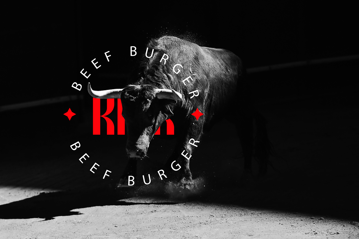 beef brand identity branding  burger creative Icon kick logo logofolio restaurant