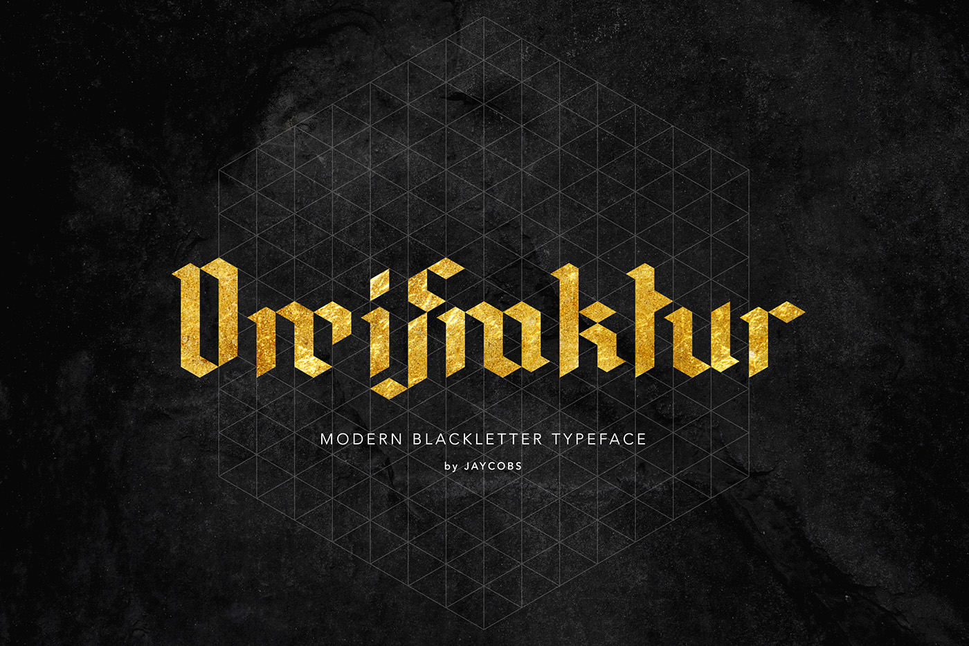 DreiFraktur Free font Blackletter typography   gold stone dark Fraktur gothic Typeface