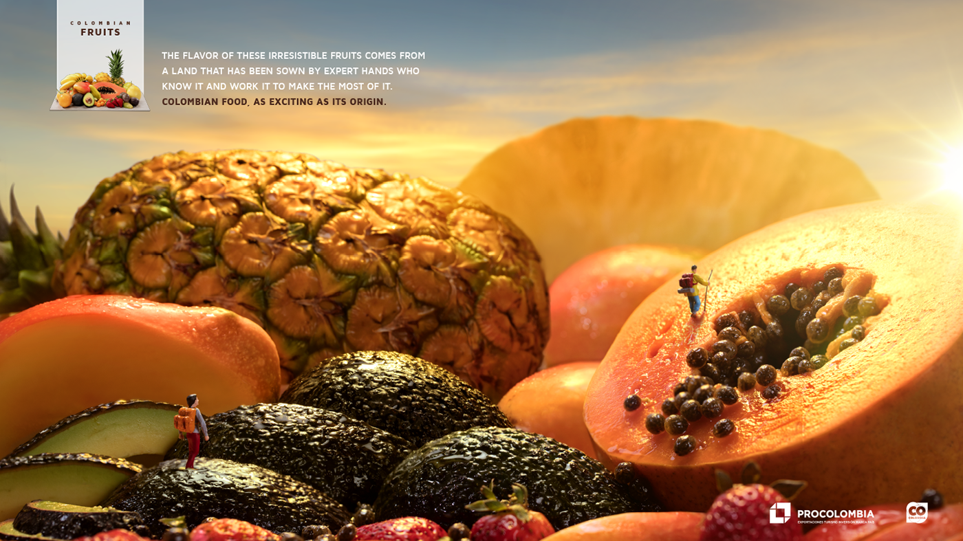 Food  fruits Photography  Colombian colors Advertising  agriculture flavors print gif