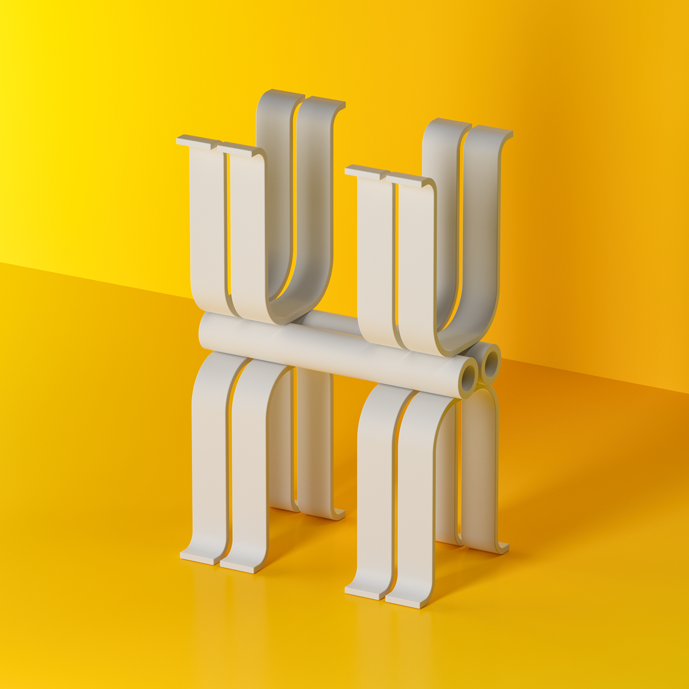 alphabet letters type 3D typography   36daysoftype daily geometric color contemporary