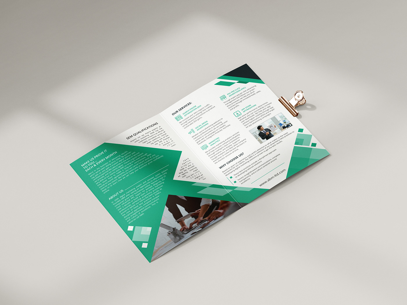 Advertising  brochure business brochure business identity company profile Corporate Brochure flyer green minimal design poster
