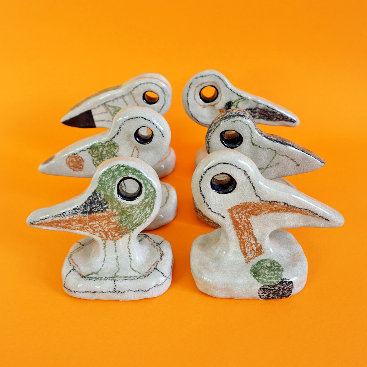 abran birds ceramic ceramic art ceramic design craft handmade Nature product design  sculpture