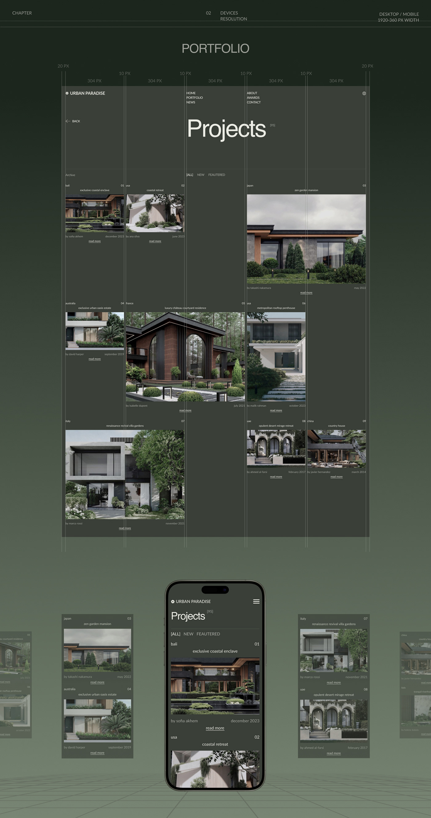ux/ui Interface user interface brand identity Landscape studio Urban Design branding  Brand Design Website