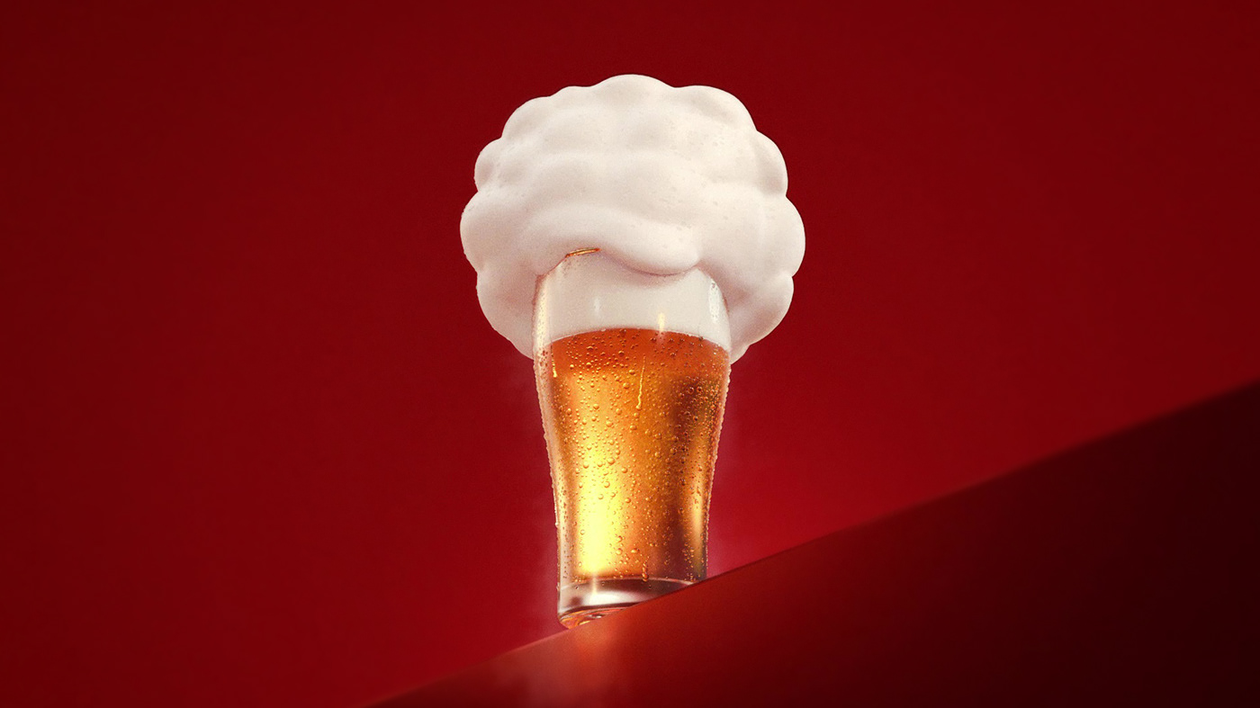 3D Advertising  animation  beer brahma CGI commercial Film   Miagui