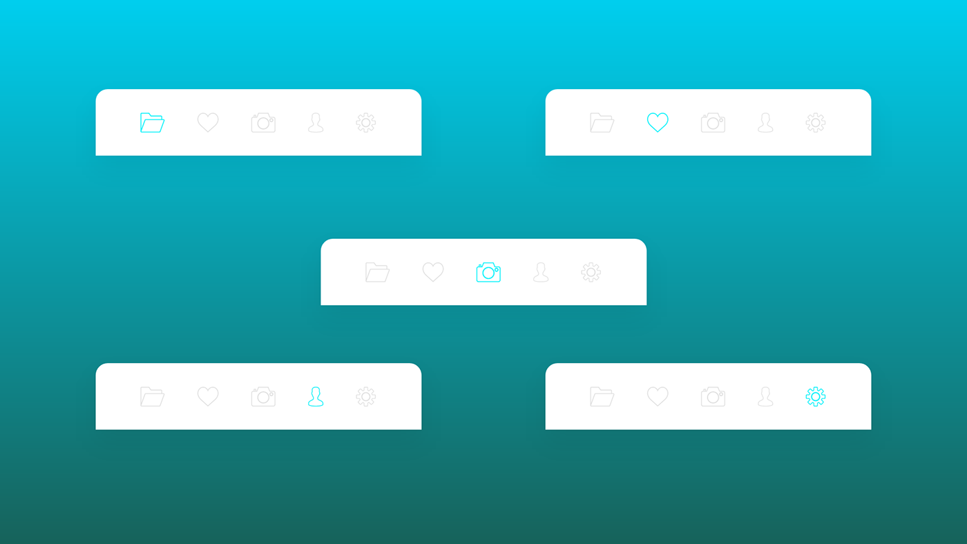 Adobe XD animation  component effect hover Icon navigation animation prototype