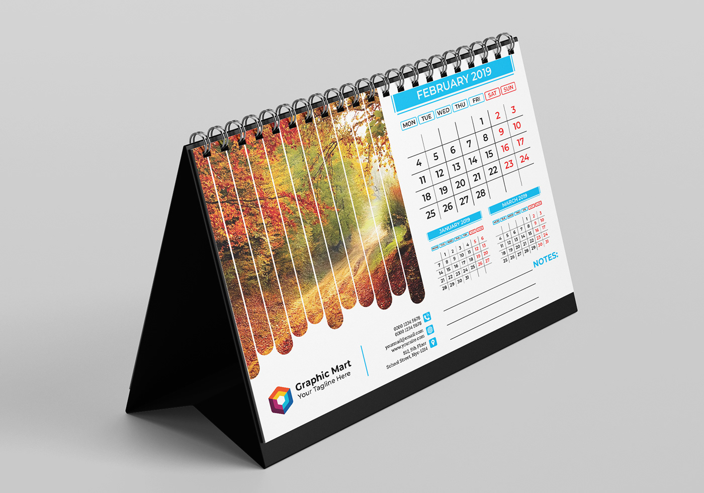 desk calendar desk calendar 2019 calendar wall calendar print deesign Business card design graphicriver codegrape print template wall calendar design