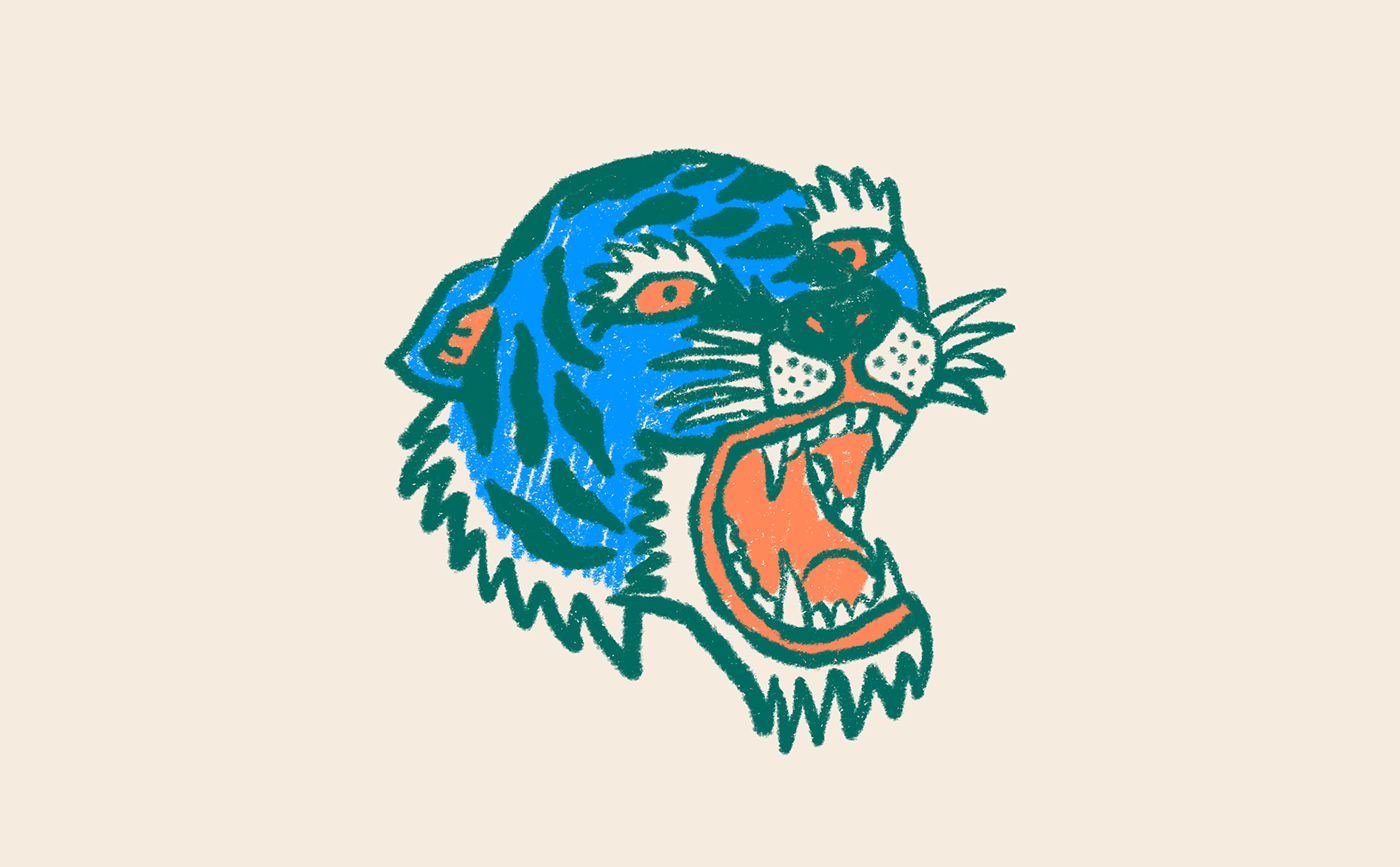 tattoo iPad Flash Procreate panther tiger skull traditional american scorpion