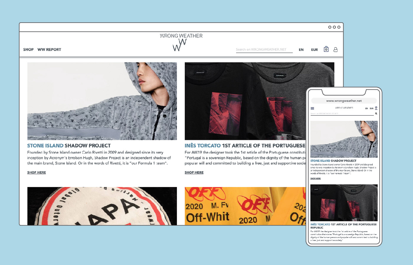 UI ux Web online site webstore Fashion 