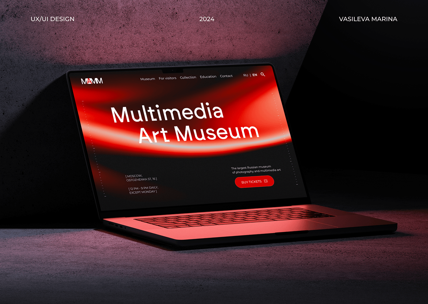 ux UI UI/UX Figma Website museum Website Design redesign art gallery