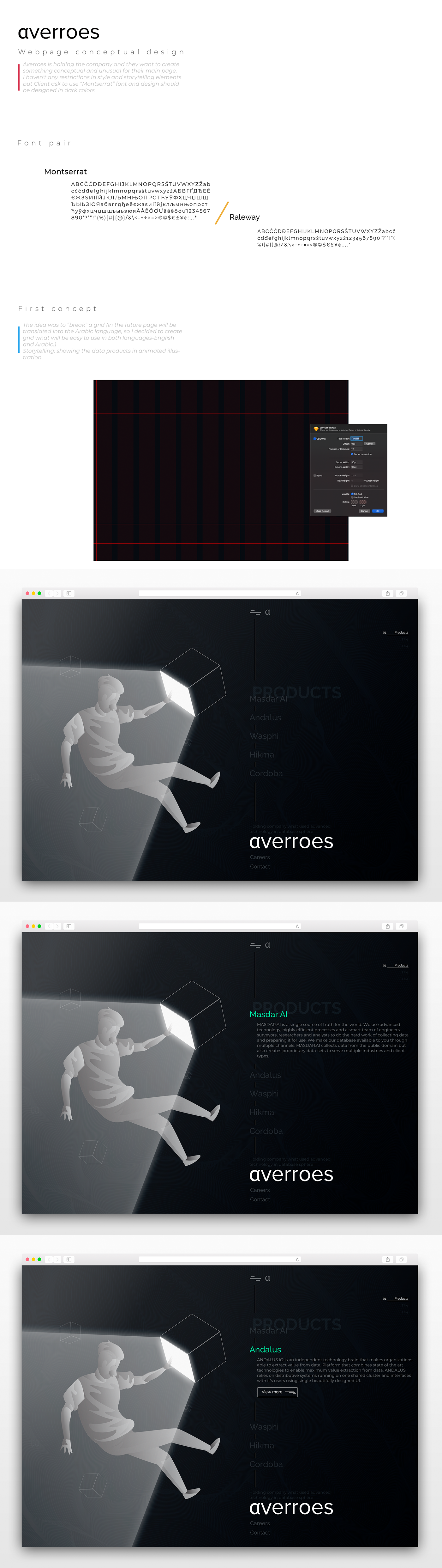 Web design UI animation  sketch inVISION Webdesign concept