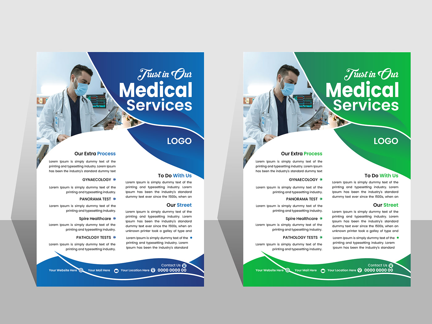 medical flyer Medical services Health medicine clinic dental hospital flyer poster Advertising 