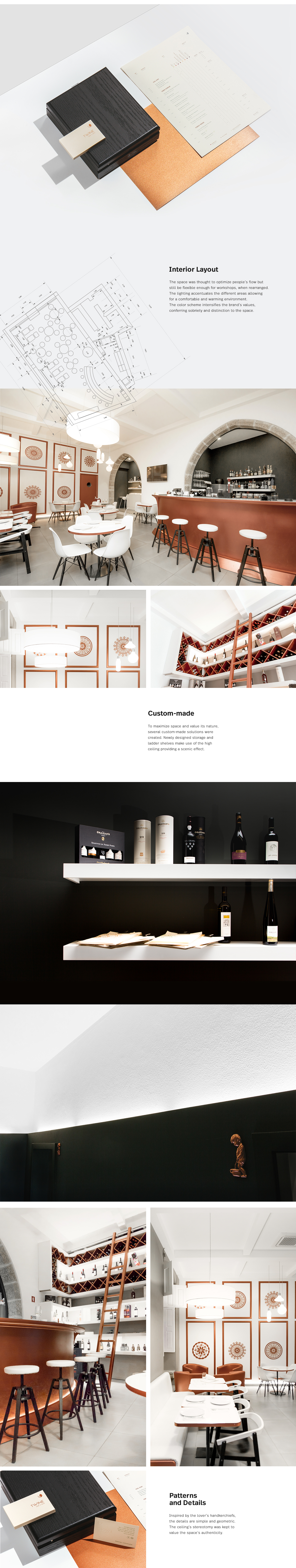 Interior corporate stationary merchandising naming identity lighting design global restaurant wine tapas bar Patterns