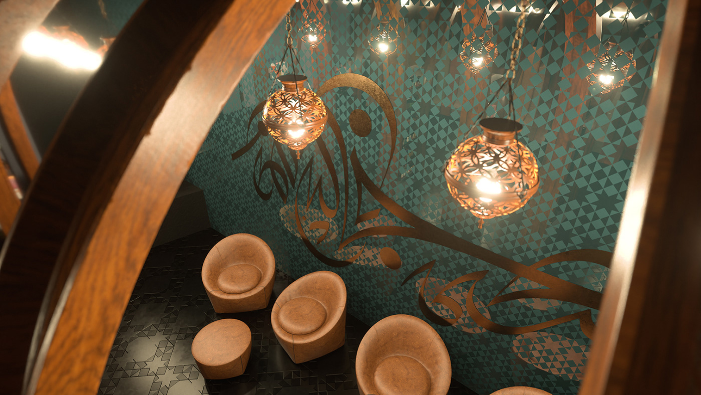 3D architecture branding  design graphic design  interior design  luxury Qatar Render visual identity