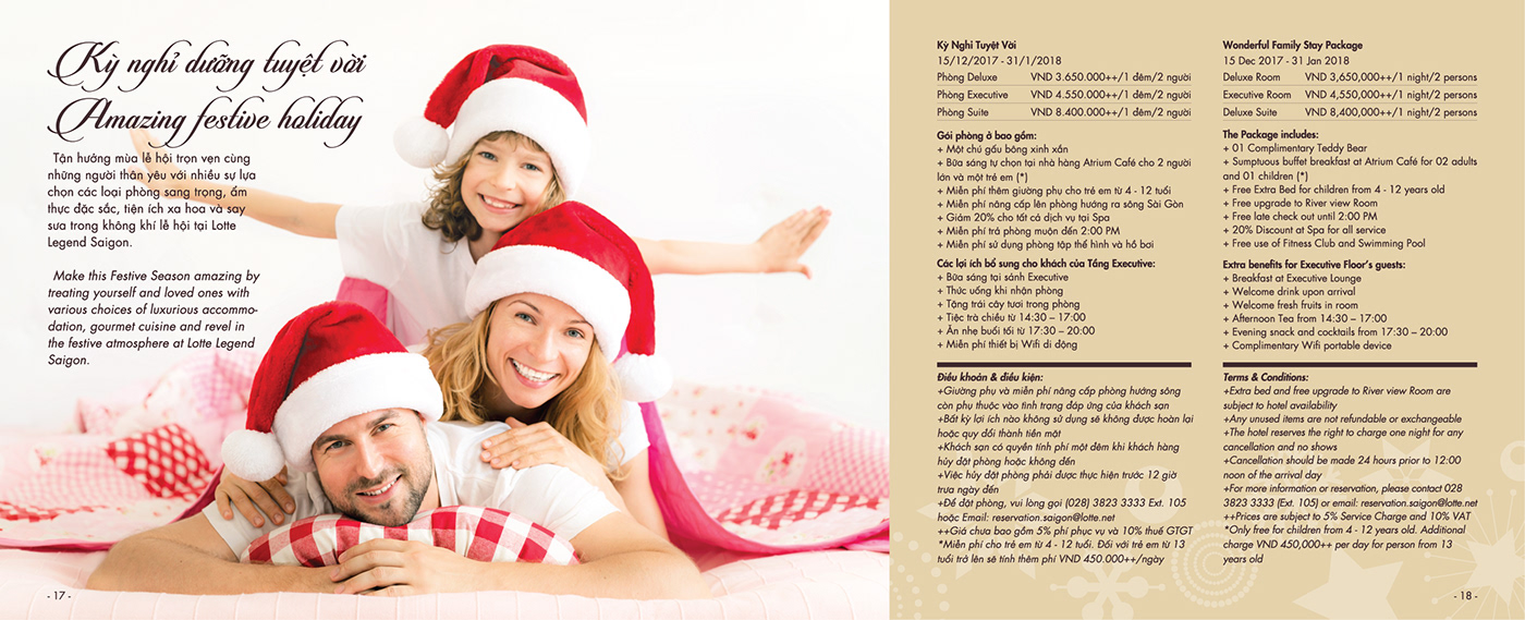 branding  Advertising  Layout brochure Hospitality festive season