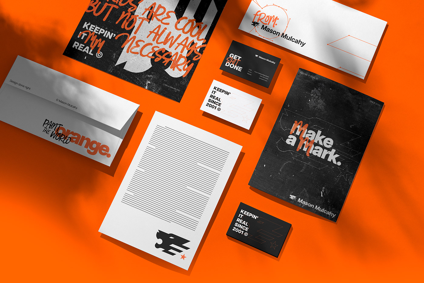 brand branding  graphic design  logo orange personal branding Personal Identity texture visual identity