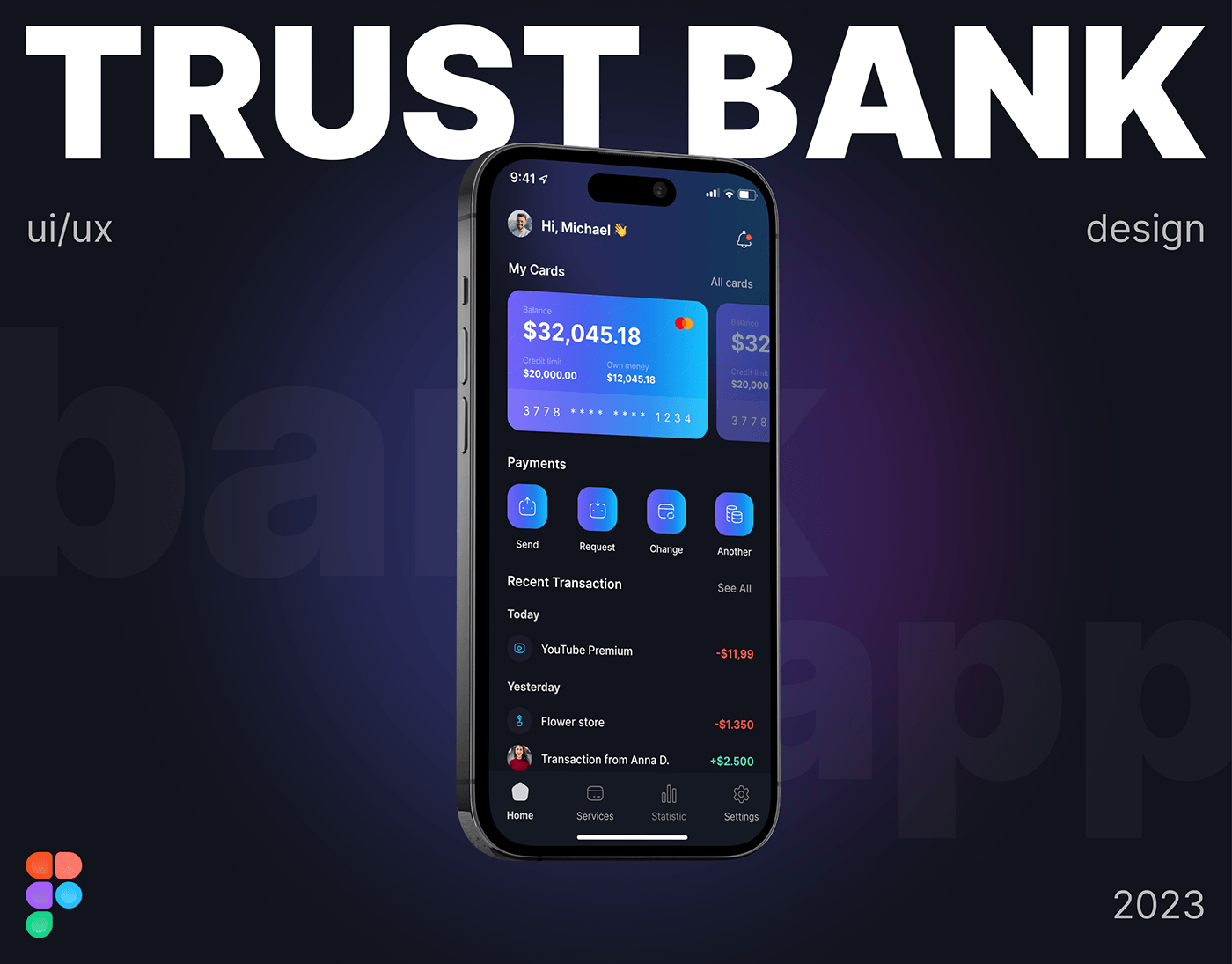 Mobile app banking finance Bank ui ux banking app finance app prototype app ios