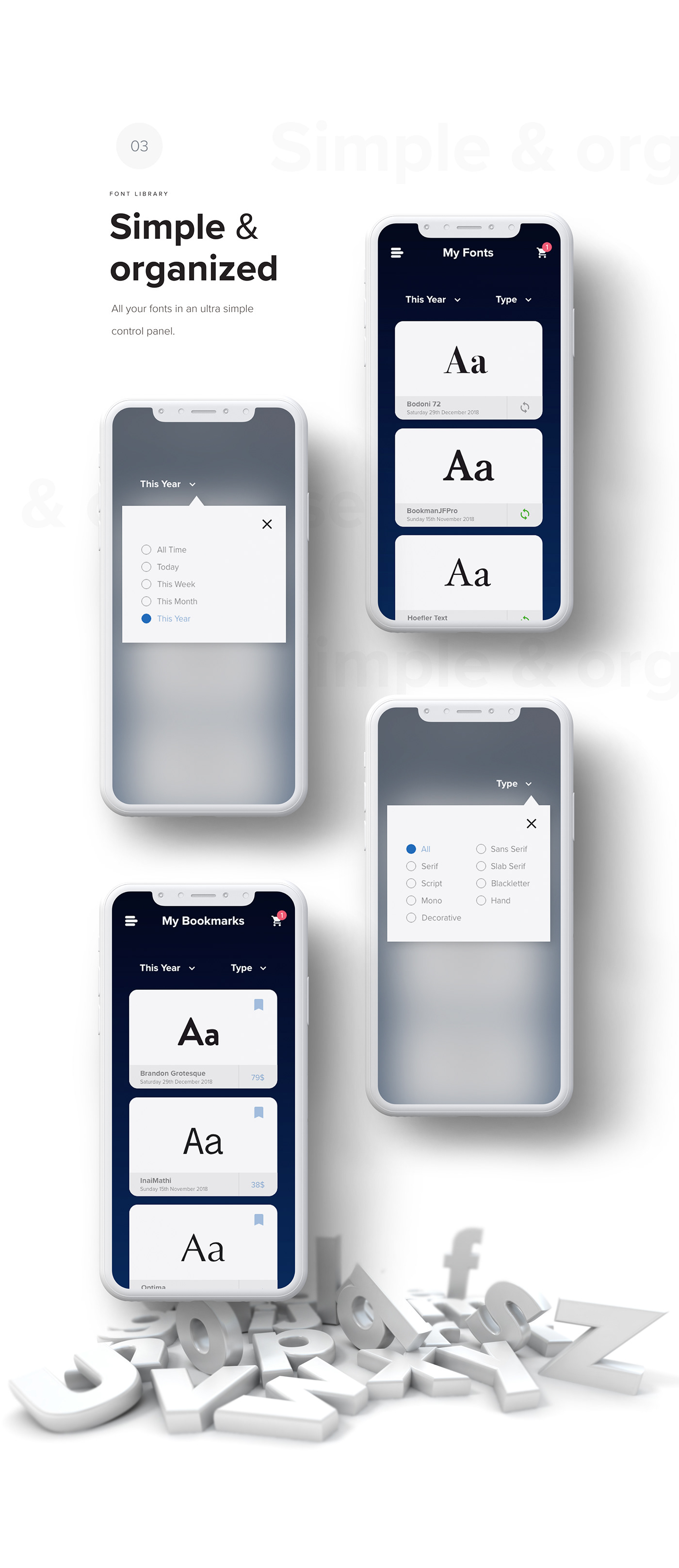 UI ux digital Web design mobile ios application app font