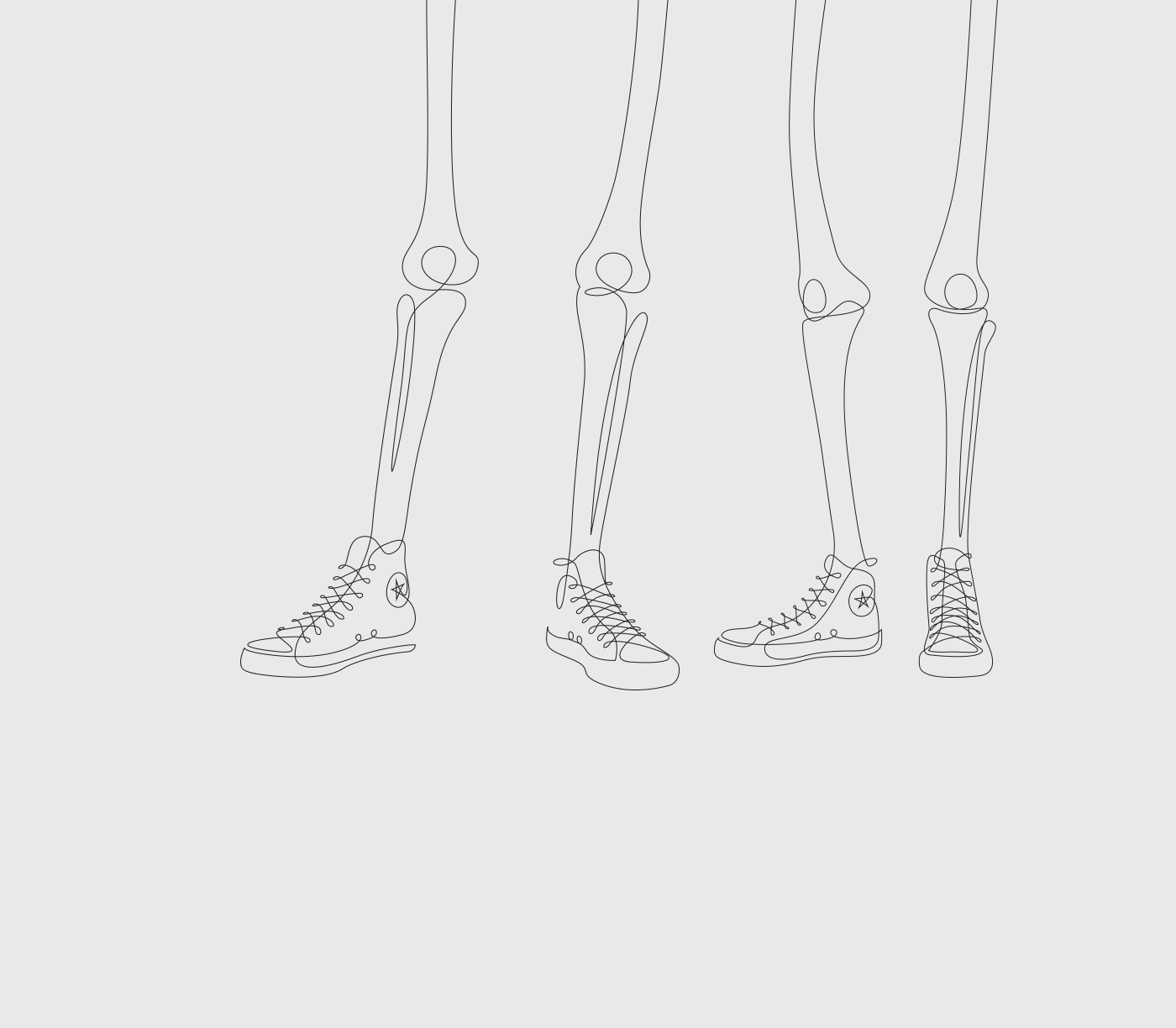 shoes sneakers continuous line Nike adidas puma Asics converse oneline lineart