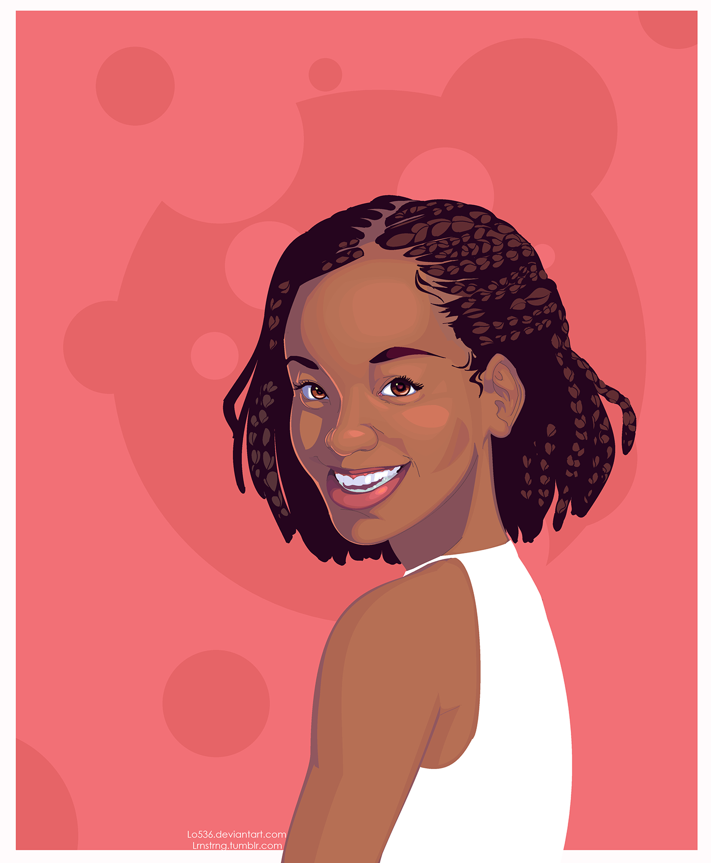 art Digital Art  ILLUSTRATION  african american cartoon people of color women of color Artists of Color bust portrait