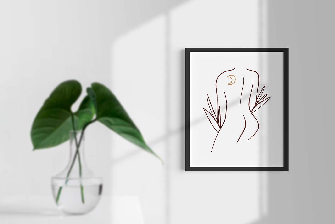 bundle clipart feminine icons line art minimal minimalist modern pastel vector