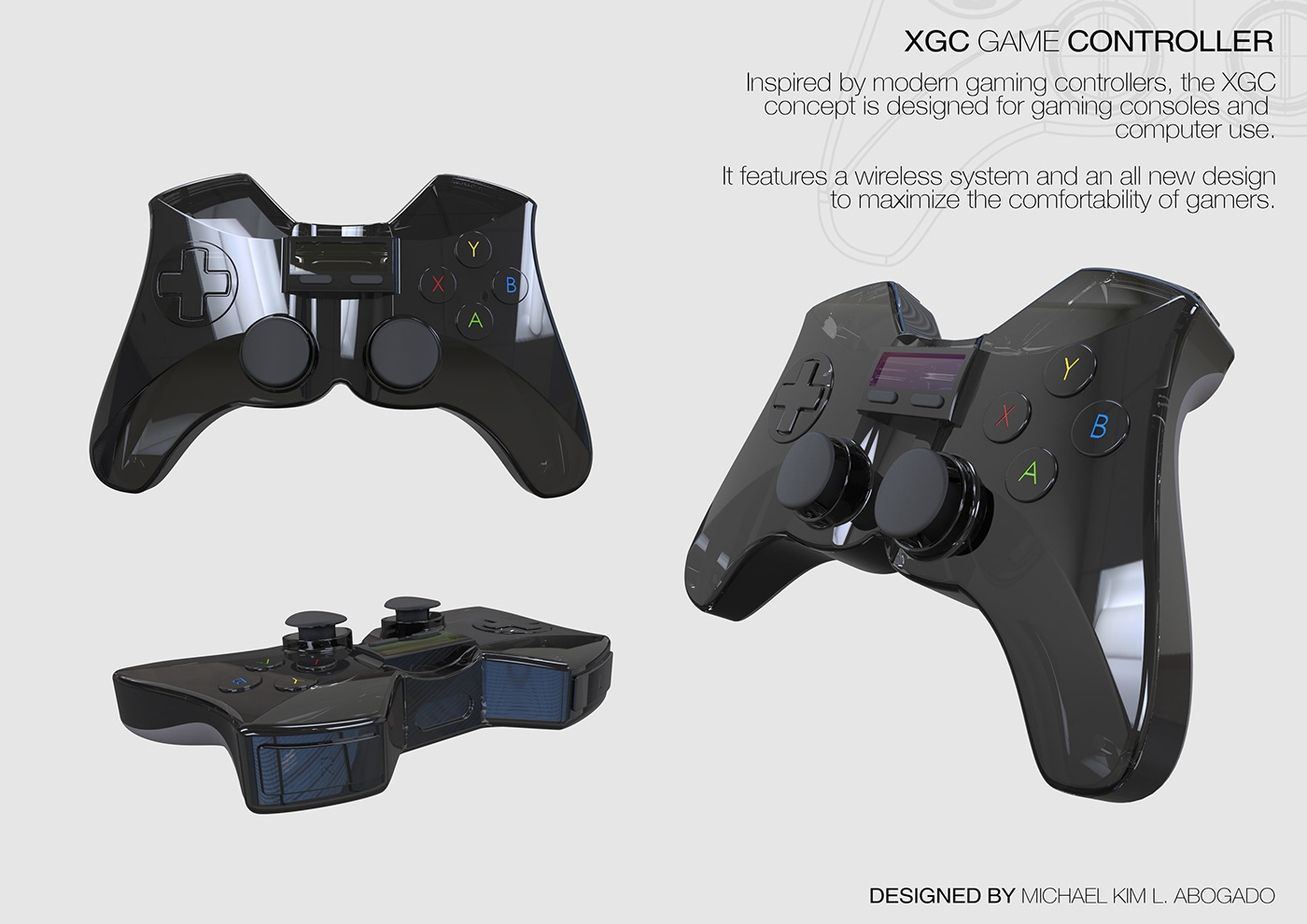 industrial design  product design  Gaming controller gaming console Keyshot Rendering 3D Modelling
