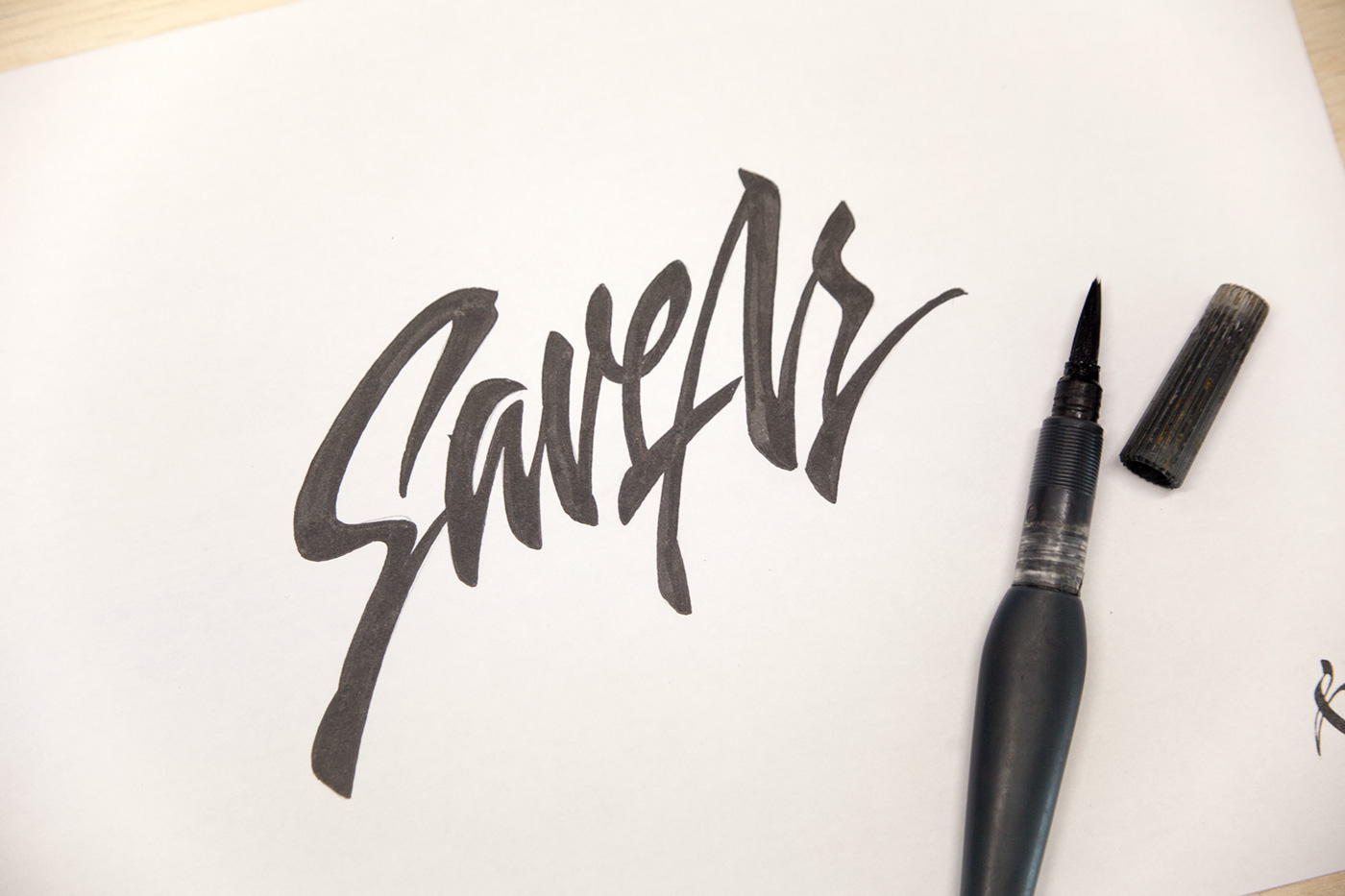 brush calligraphylogo callygraphytutorial castomlettering etlettering evgenytkhorzhevsky funny lettering hand Moscow oriental pen Russia sketch type