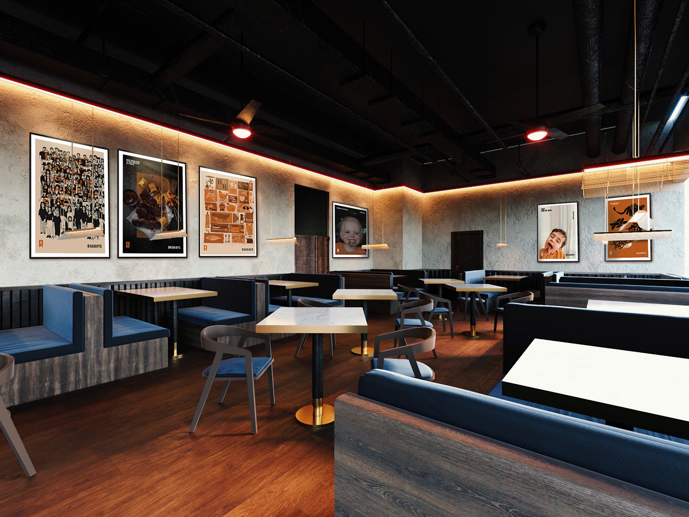 architecture branding  design Food  Interior interior design  modern queesland rashays restaurant