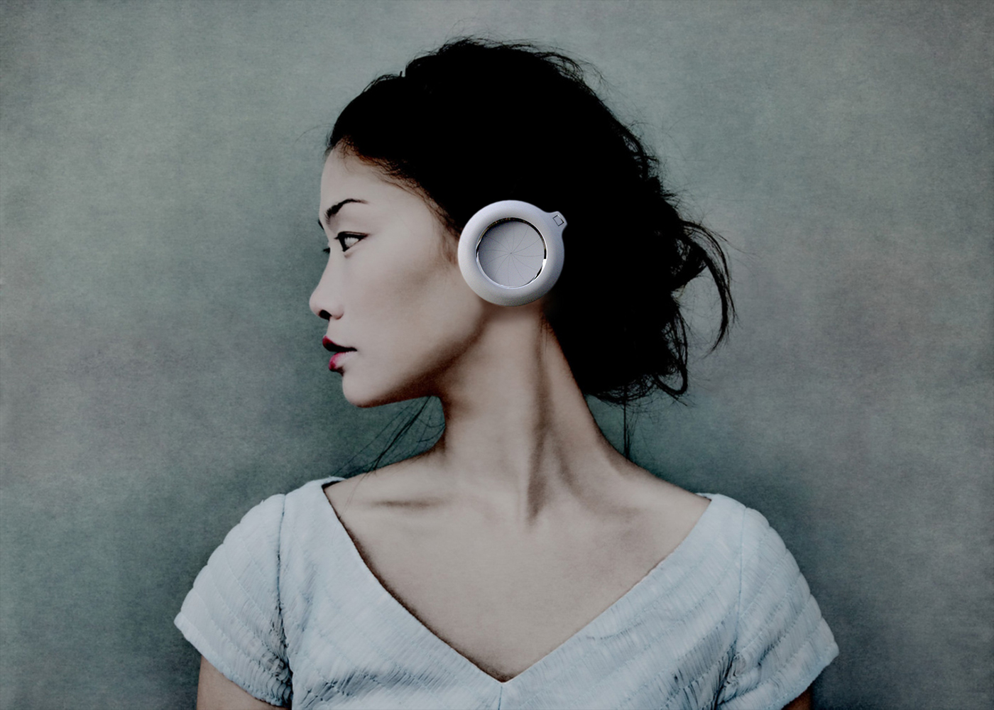headphone Technology concept design sound product design  earpiece tech music advanced futurist