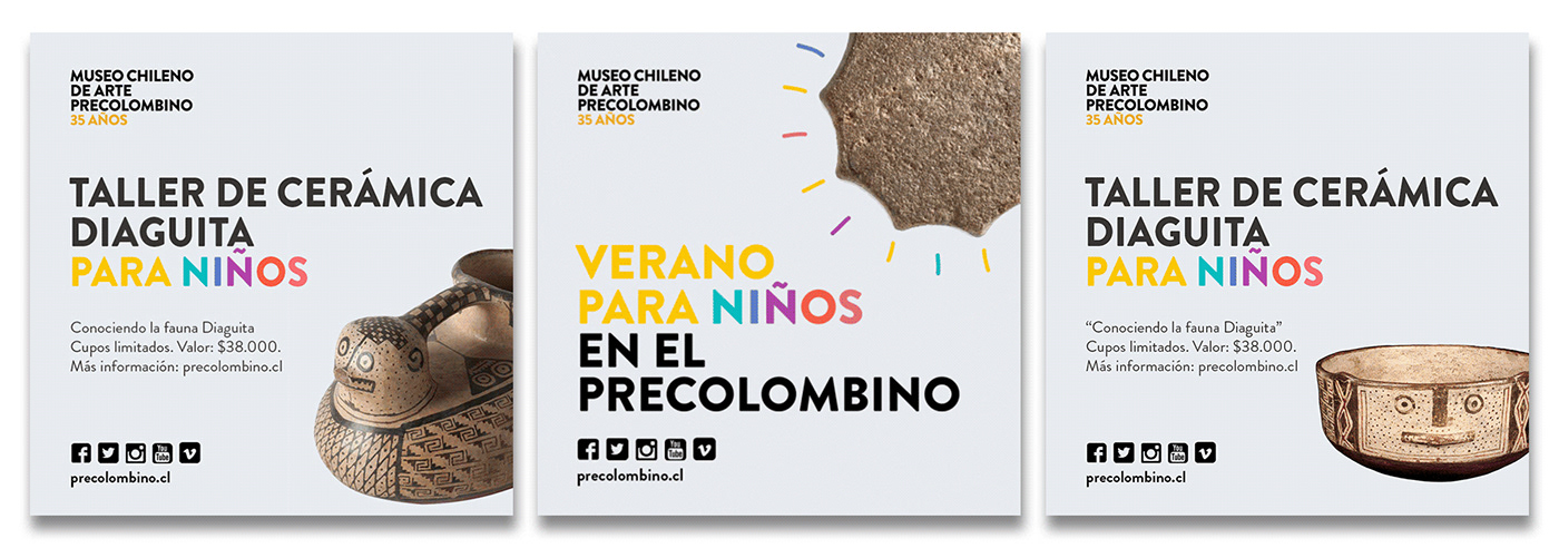 museum design precolumbian Signage chile covisegovia art Exhibition  poster sign