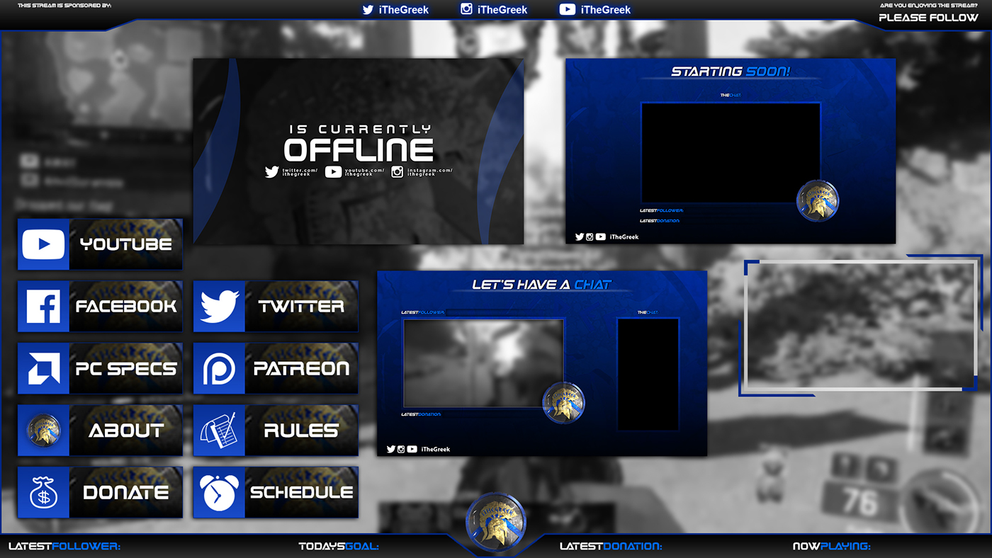 Twitch Overlays Twitch live video Video Overlays twitch branding