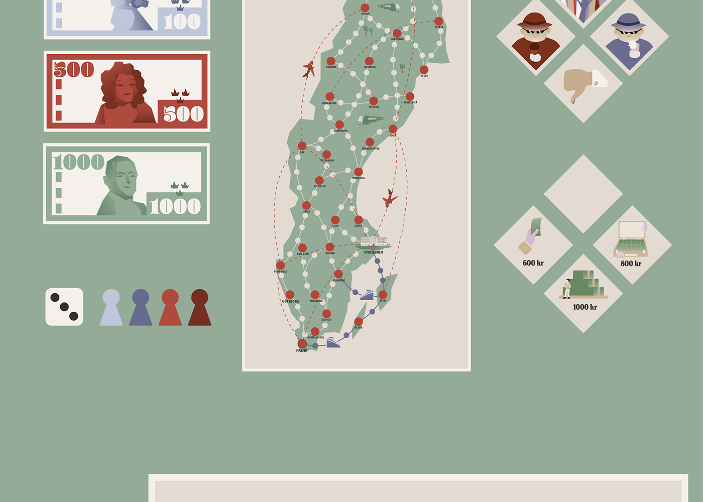 board game design map design vector